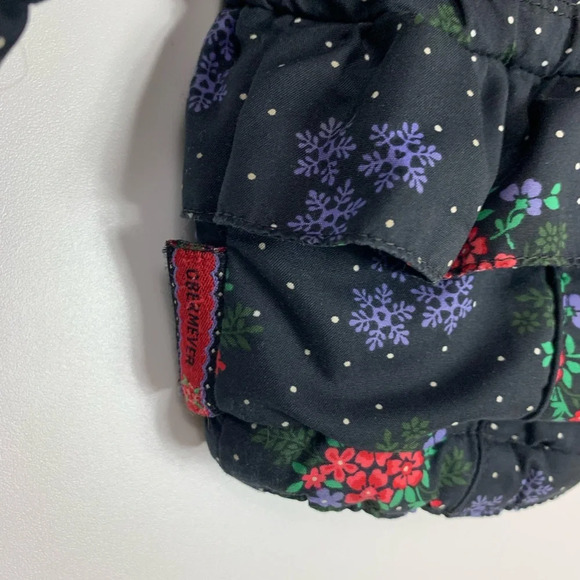 Obermeyer Kids Jacket Ski Coat I-Grow Size 4 Black/Red Floral Snowflakes Hooded - Picture 10 of 15